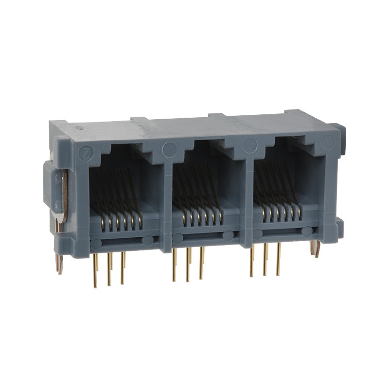 1 pcs : TM2REA-1818(50) - CONN MOD JACK 6P6C R/A UNSHLD