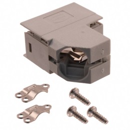 1 pcs : 09670090573 - CONN BACKSHELL 9POS 45DEG GRAY