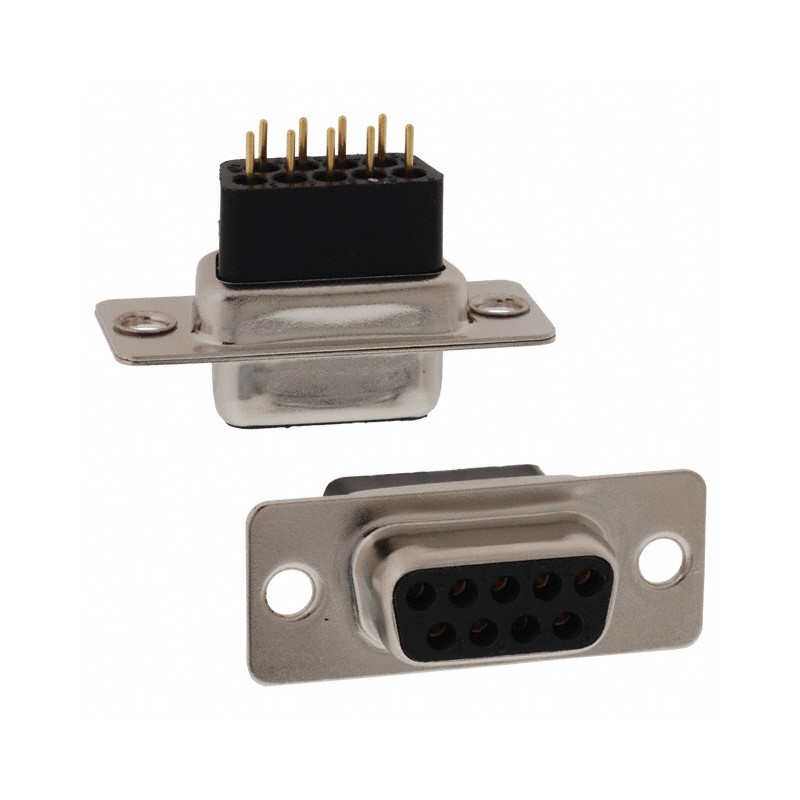 1 pcs : 172-009-283L001 - CONN D-SUB RCPT 9P PNL MNT SLDR