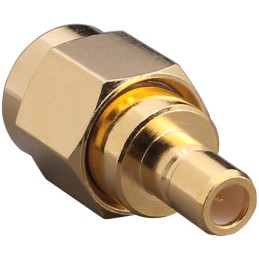 1 pcs : ADP-SMAM-SMBF-G - CONN ADAPT SMA PLUG TO SMB JACK