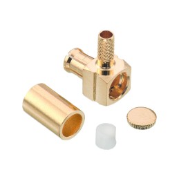 1 pcs : 60636031210620 - MCX RIGHT ANGLE PLUG, CRIMP TYPE