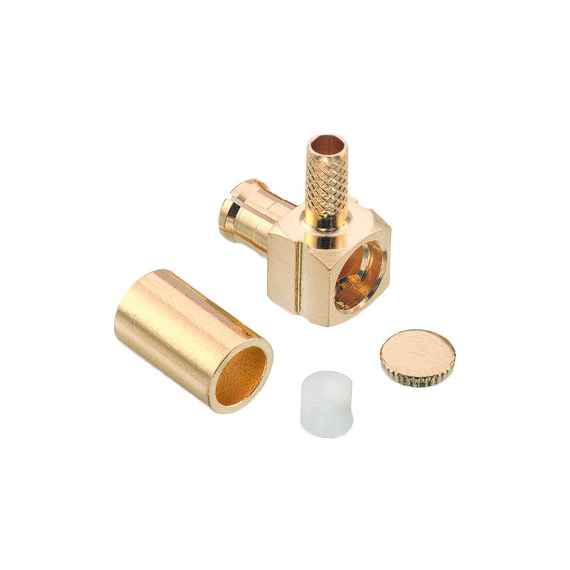 1 pcs : 60636031210620 - MCX RIGHT ANGLE PLUG, CRIMP TYPE