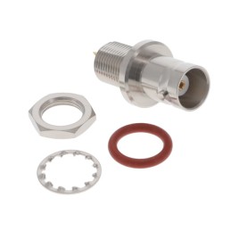1 pcs : R141605000 - BNC / BULKHEAD JACK RECEPTACLE F
