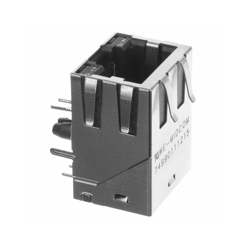 1 pcs : 74990111215 - CONN JACK 1PORT 100 BASE-T PCB