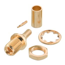 1 pcs : 66026421110320 - MMCX STRAIGHT BULKHEAD JACK, CRI