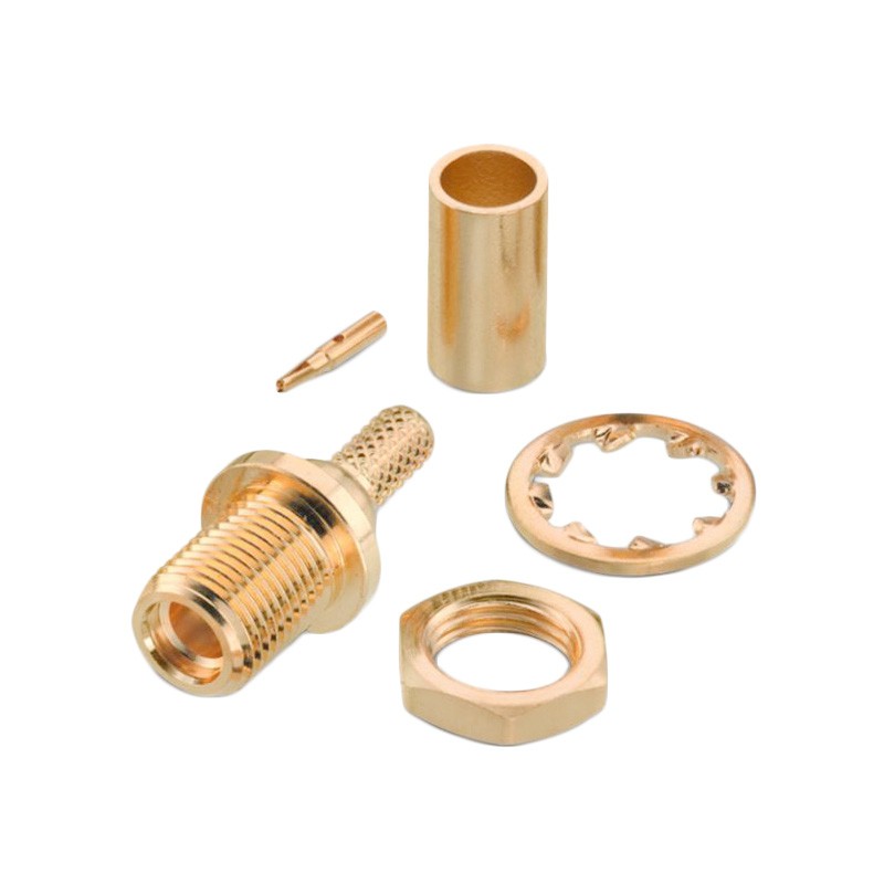 1 pcs : 66026421110320 - MMCX STRAIGHT BULKHEAD JACK, CRI