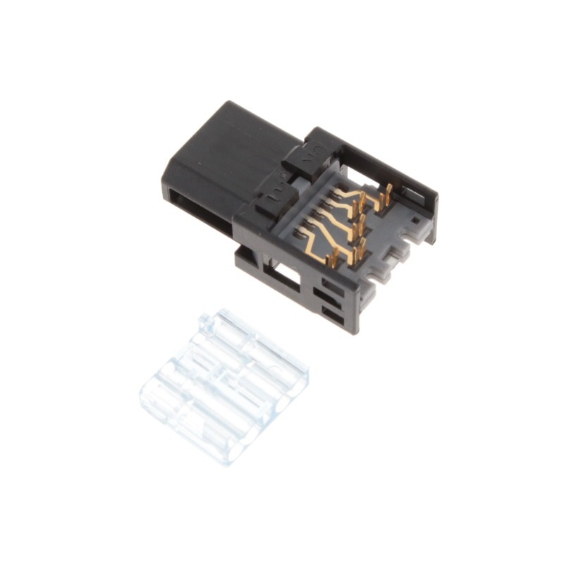1 pcs : IX32G-A-8S-CV(7.0) - PLUG A KEY 8POS IDC 22AWG