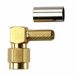 1 pcs : 72960 - CONN SMA PLUG R/A 50 OHM CRIMP