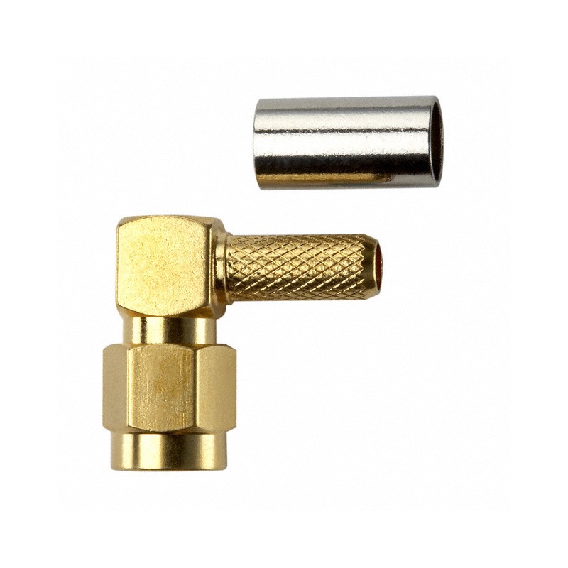 1 pcs : 72960 - CONN SMA PLUG R/A 50 OHM CRIMP