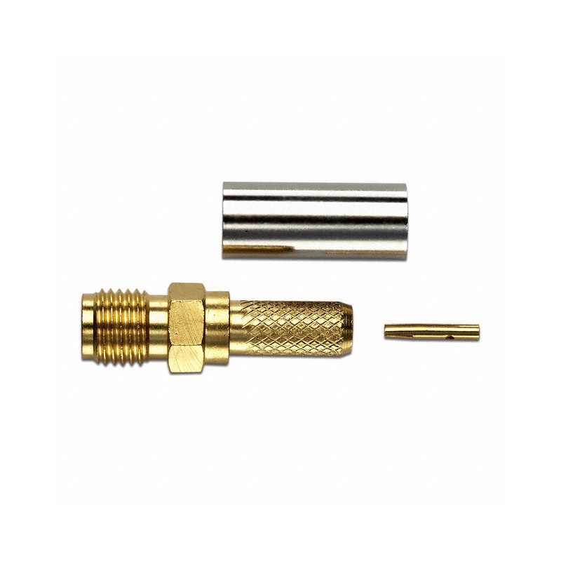 1 pcs : 72953 - CONN SMA JACK STR 50 OHM CRIMP