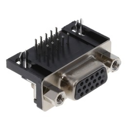 1 pcs : K66X-E15S-NJ30 - CONN D-SUB HD RCPT 15P R/A SLDR