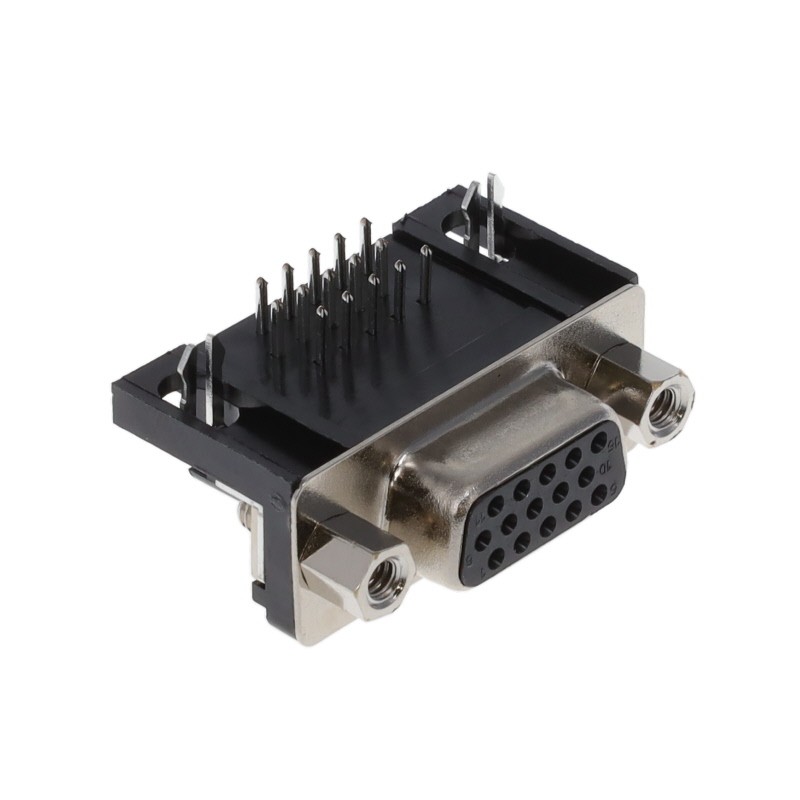 1 pcs : K66X-E15S-NJ30 - CONN D-SUB HD RCPT 15P R/A SLDR