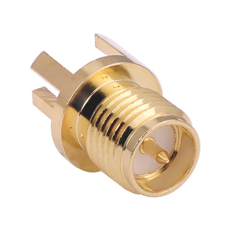 1 pcs : CONREVSMA003.062-G - CONN RPSMA RCPT STR 50OHM EDGEMT