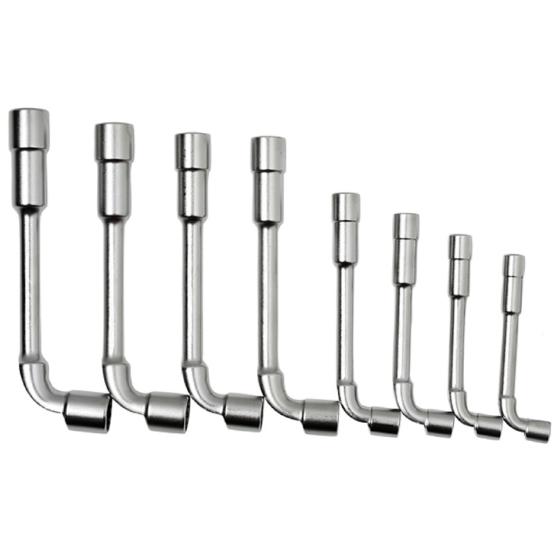 1 pcs - Bahco Hex Tubular Box Spanner Set, 8 Pieces, 8 - 19 mm Tip