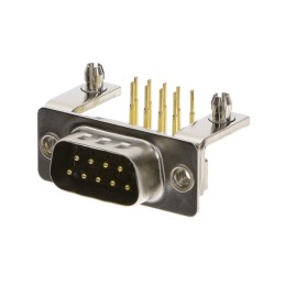 1 pcs : 774-E09-113R461 - CONN D-SUB PLUG 9POS R/A SLDR