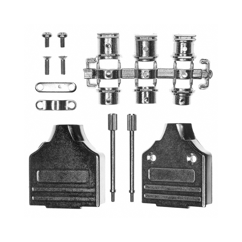 1 pcs : 952-015-030R121 - CONN BACKSHELL 15POS 180DEG SHLD