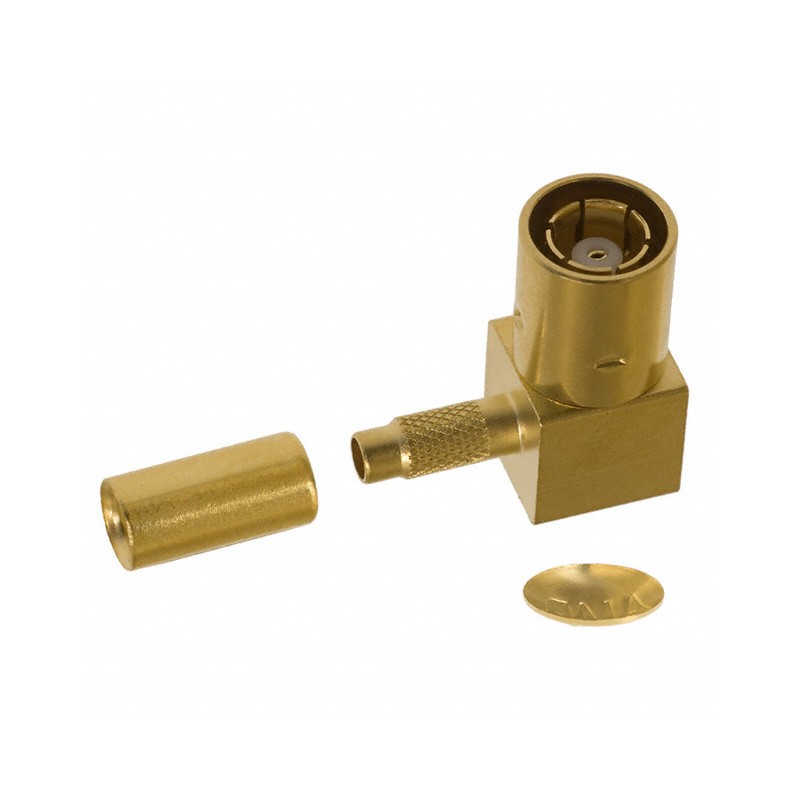 1 pcs : 414002-2 - CONN SMB PLUG R/A 50 OHM SOLDER