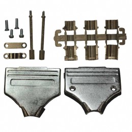 1 pcs : 952-025-030R121 - CONN BACKSHELL 25POS 180DEG SHLD