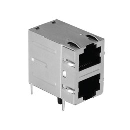 1 pcs : G10X-288S7-QQ - CONN JACK 2PORT 1000 BASE-T PCB