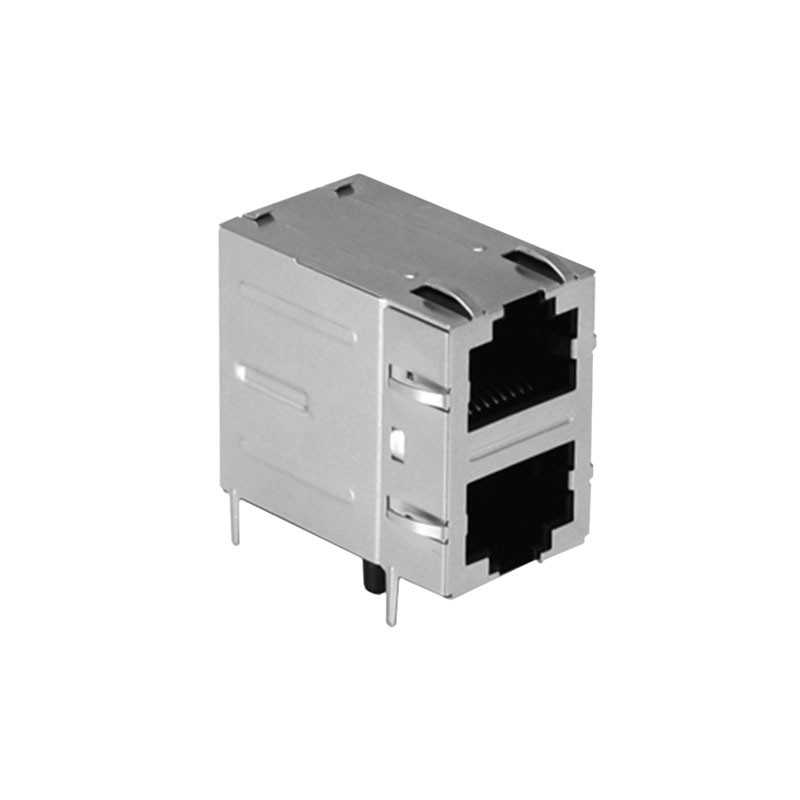 1 pcs : G10X-288S7-QQ - CONN JACK 2PORT 1000 BASE-T PCB