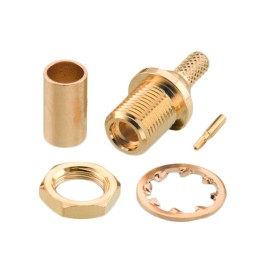 1 pcs : 66026421110620 - MMCX STRAIGHT BULKHEAD JACK, CRI