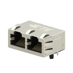 1 pcs : 5-2301996-3 - CONN JACK 2PORT 100 BASE-T PCB