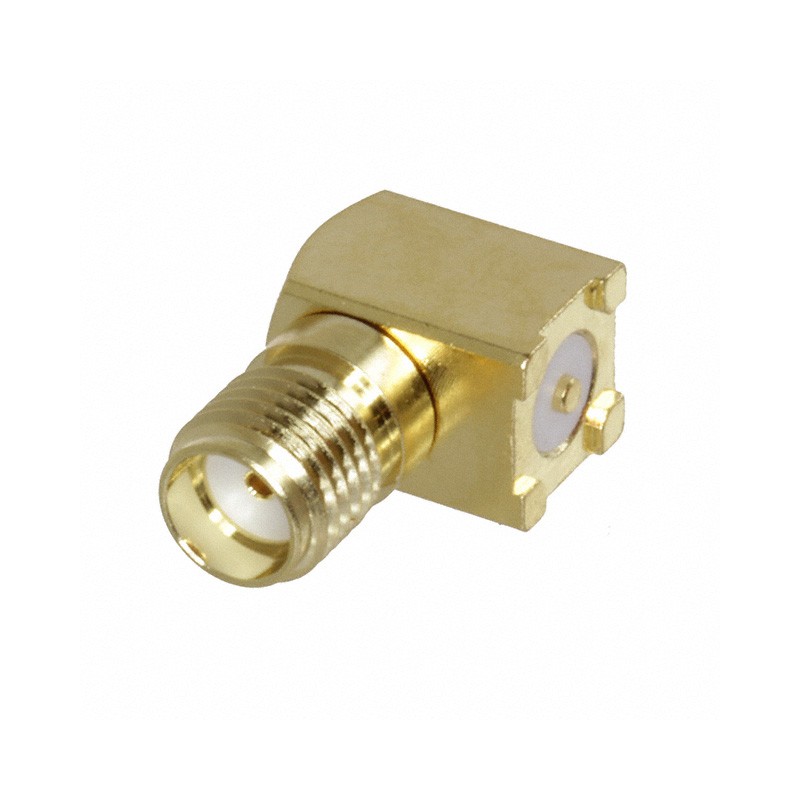 1 pcs : SMA-J-P-GF-RA-SM1 - CONN SMA JACK R/A 50 OHM SMD