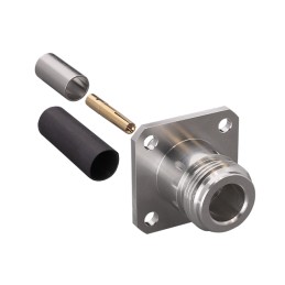 1 pcs : CONN008-W - CONN N PLUG STR 50 OHM CRIMP