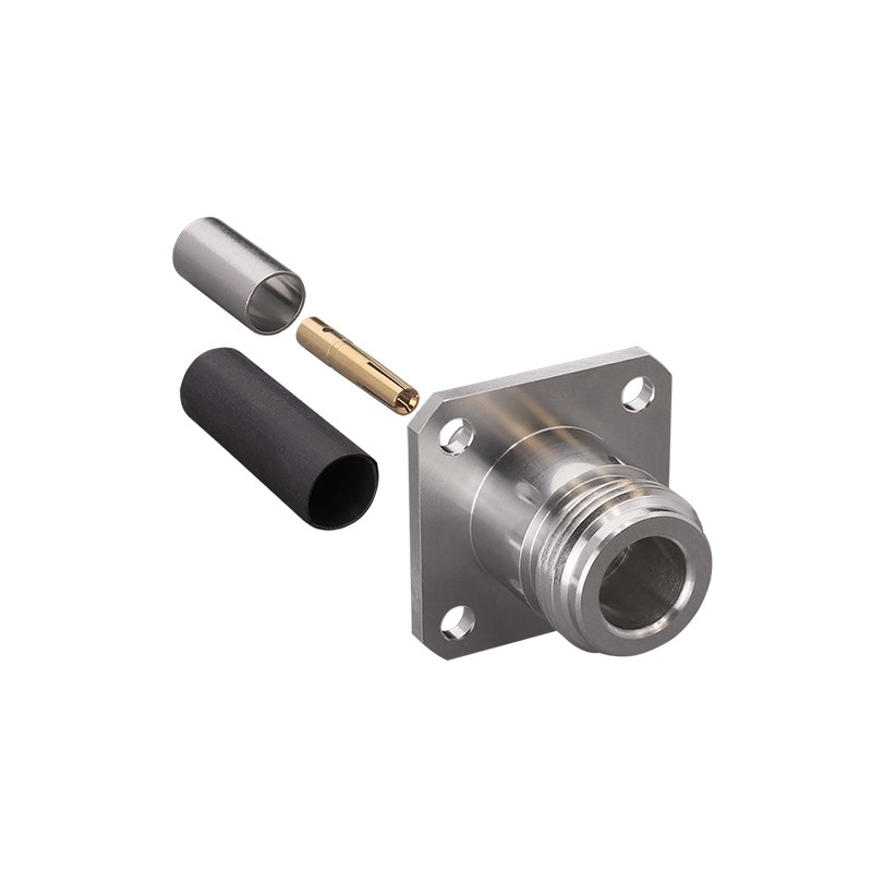 1 pcs : CONN008-W - CONN N PLUG STR 50 OHM CRIMP