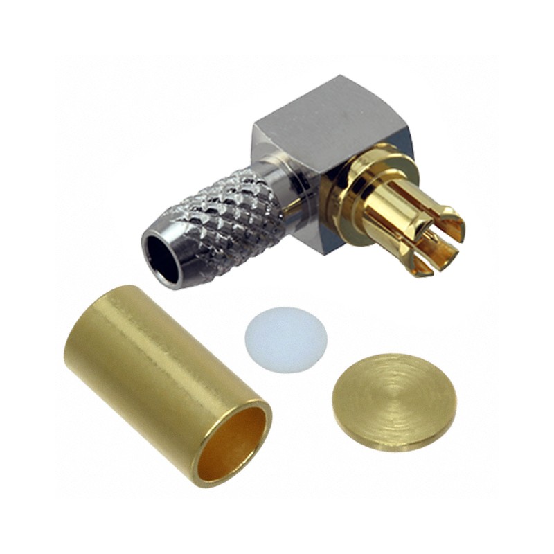 1 pcs : MMCX7-P-C-GF-RA-CA3 - CONN MMCX PLUG R/A 75 OHM SOLDER