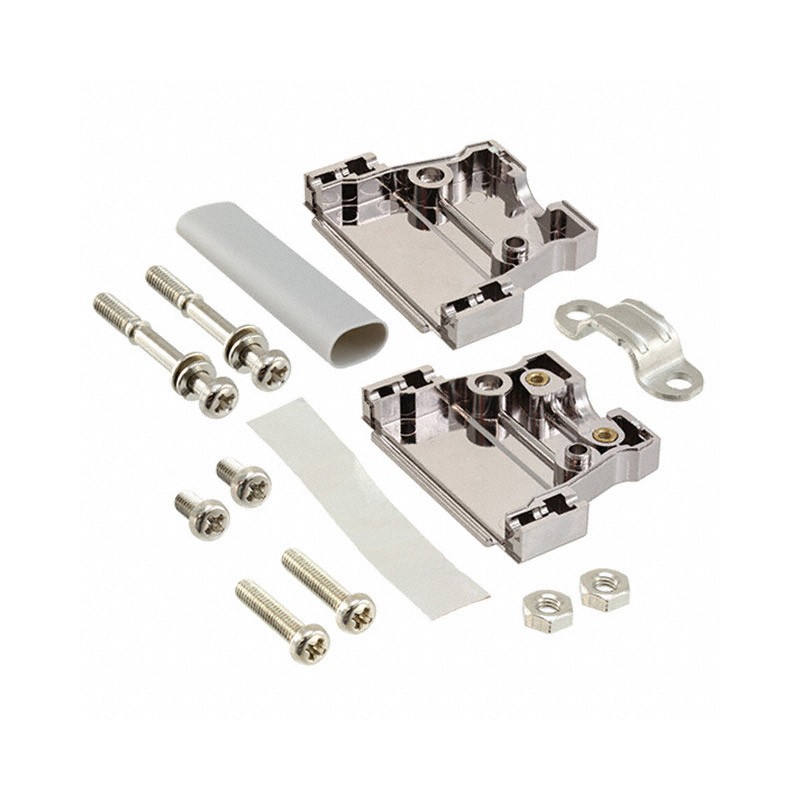 1 pcs : XM2S-2513 - CONN BACKSHELL 25POS 180DEG SHLD