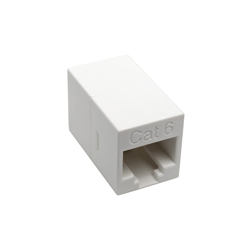 1 pcs : N234-001-WH - CAT6 STRAIGHT-THROUGH MODULAR CO