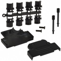 1 pcs : 971-025-040R011 - CONN BACKSHELL 25POS 45DEG SHLD