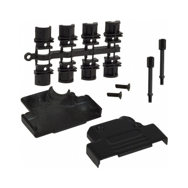 1 pcs : 971-025-040R011 - CONN BACKSHELL 25POS 45DEG SHLD