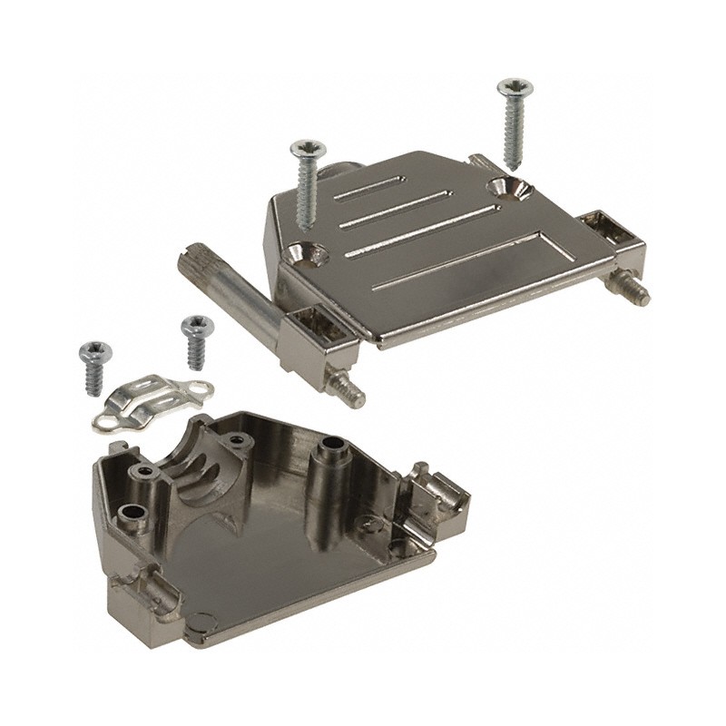 1 pcs : 973-025-020R121 - CONN BACKSHELL 25POS 180DEG SHLD