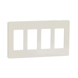 1 pcs : SQWP141004LA - 4 GANG SCREWLESS MATTE WALL PLAT