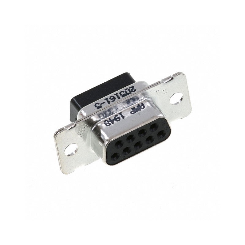 1 pcs : 205161-5 - CONN D-SUB HOUSING RCPT 9POS