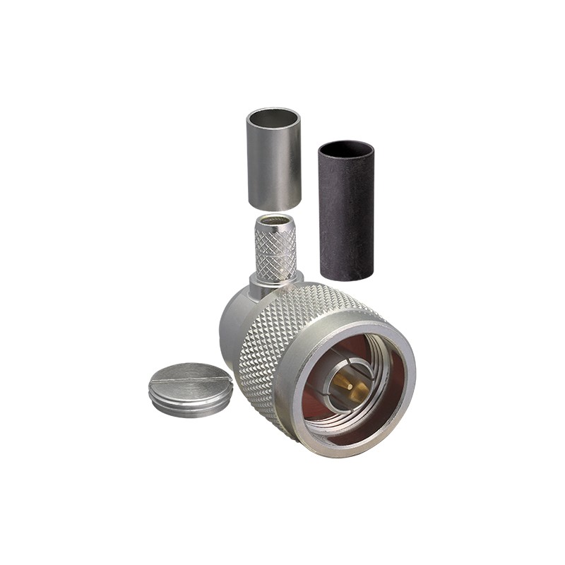 1 pcs : CONN012-1-W - CONN N PLUG R/A 50 OHM SOLDER