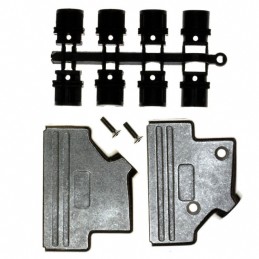 1 pcs : 954-025-030R121 - CONN BACKSHELL 25POS 45DEG SHLD