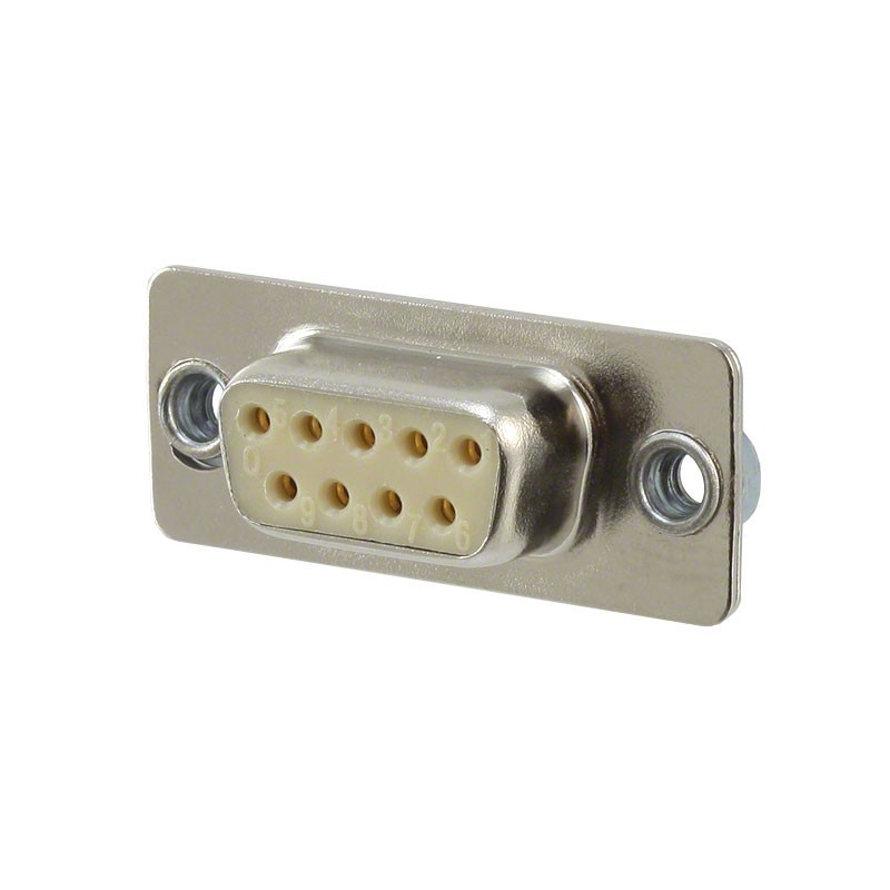 1 pcs : 772-E09-203R011 - CONN D-SUB RCPT 9POS PNL MNT