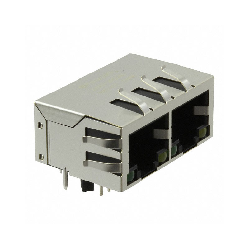 1 pcs : JXD0-2005NL - CONN JACK 2PORT 100 BASE-T PCB