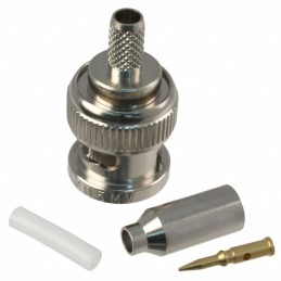 1 pcs : 310A205MV - CONN BNC PLUG STR 50 OHM CRIMP