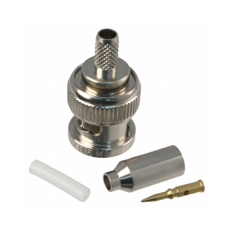 1 pcs : 310A205MV - CONN BNC PLUG STR 50 OHM CRIMP