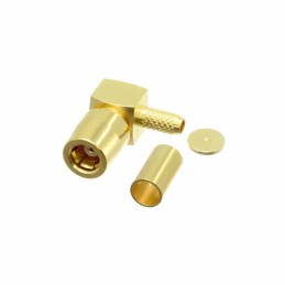 1 pcs : 59K214-303L5 - CONN SMB JACK R/A 50OHM SOLDER