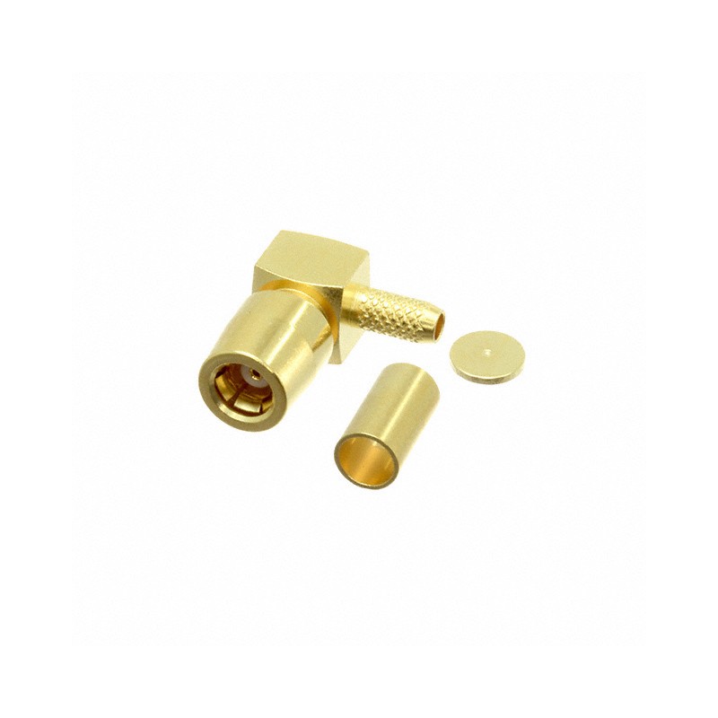 1 pcs : 59K214-303L5 - CONN SMB JACK R/A 50OHM SOLDER