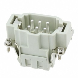 1 pcs : HE-006-MS - INSERT MALE 6POS CLAMP