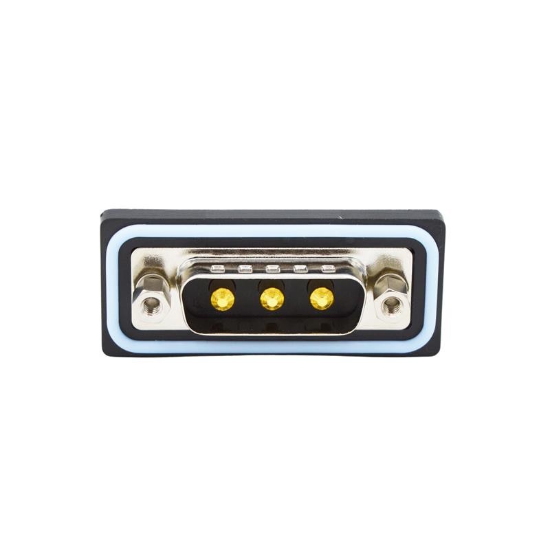 1 pcs : CDFR3W3113L411 - CONN D-SUB PLUG 3POS R/A SLDR