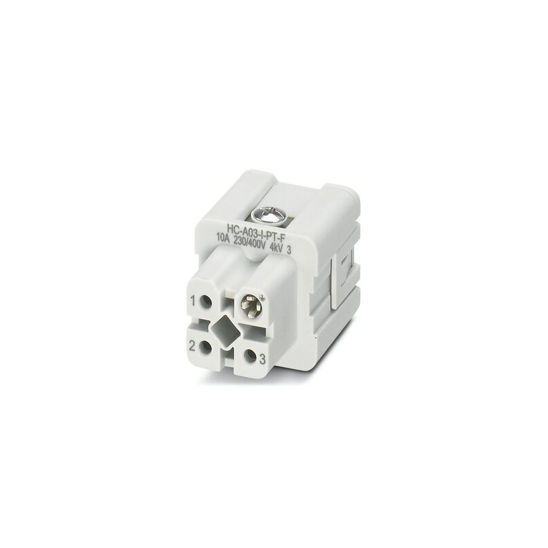 1 pcs : 1585265 - INSERT FMALE 3POS+PE PUSH-IN 230