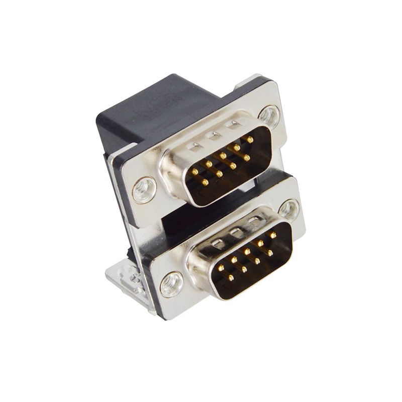 1 pcs : K42X-E9P/P-A4N - CONN D-SUB PLUG 9POS R/A SLDR