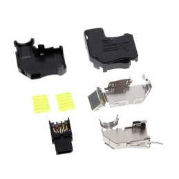 1 pcs : IX31G-B-10S-CVL1(7.0)(01) - PLUG IDC TYPE B FMALE 10POS DWN